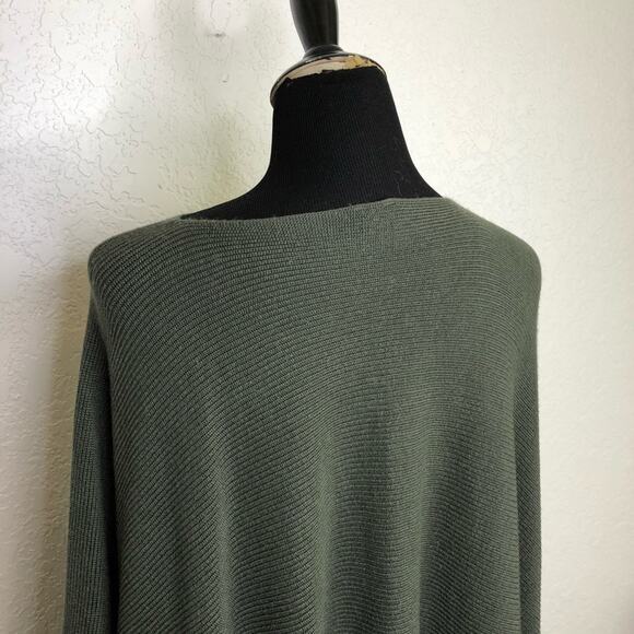Lululemon Divinity army green ribbed knit poncho sweater size One Size - Picture 9 of 15